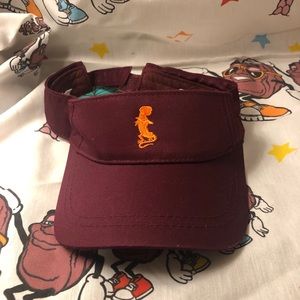 Virginia Tech Geico Visor Gecko Logo Hat College